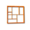 Concrete walkway path maker - 8 Uneven Rectangular Grids (16"x16"x1.55")