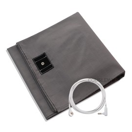 COUSLEWI Grounding Sheet Grey(35x90inch) Containing 5% Silver Fiber Organic Cotton Grounding Sheets with Grounding Cord Health Promotion Improve Sleep