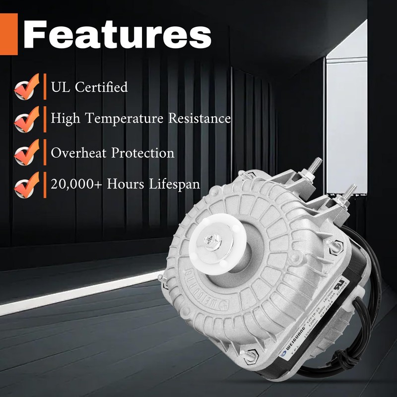 YZF18-25 Fan AC Motor 120V 60HZ 18W 1.01A 1550 r/min,