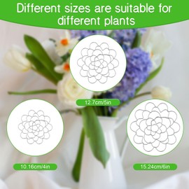 3pcs Flower Lid Arranger, Floral Grid Flower Frog Stainless Steel Lid Metal Flower Insert Lid Flower Arrangement Holder Floral Organizer for Plant Fixation Vase Craft (3 Sizes)