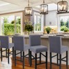Bar Stool Covers Set of 4, Stretch Removable Polar Fleece
