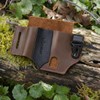 LIONCHIEF Genuine Leather Multitool Sheath for Belt, EDC Pocket Organizer