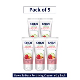 Sri Sri Tattva Dawn-To-Dusk Fortifying Cream, 60ml (Pack of 5)