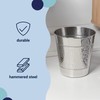 happimess HPM1111E Riley Modern Classic Hammered Steel Accent 2-Gallon Wastebasket