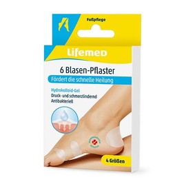 Lifemed - 6 Blister Plasters Transparent 4 Sizes – Protects Against Bacteria and Promotes Fast Healing, Pack of 2 (2 x 1 Item)