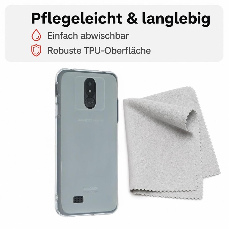caseroxx TPU-Case for Brondi Amico Vero 4G, clear