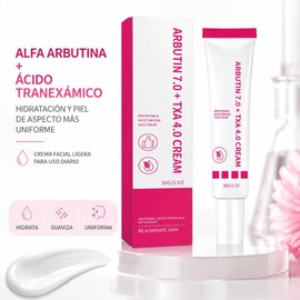 Crema Facial con Alfa Arbutina y Ácido Tranexámico para Piel Hidratada3pack