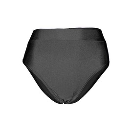 Prime fashions - Girls Shiny Nylon- Hot Pants - High Waist Perfect for Yoga, School, Sportswear (Black, 11-12 Years)