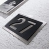 Metzler House Number Stainless Steel Custom House Number Sign in