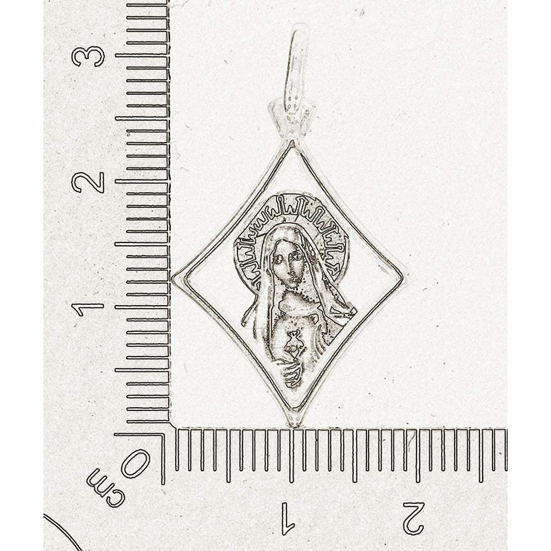 AFP AS-754 Madonna Saint Mary Pendant 925 Sterling Silver, Sterling