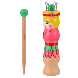MILISTEN French Knitter Handy Knitting Spool with Needle Wood Yarn Wool Knitting Tool Doll Knitting Carfts Supplies