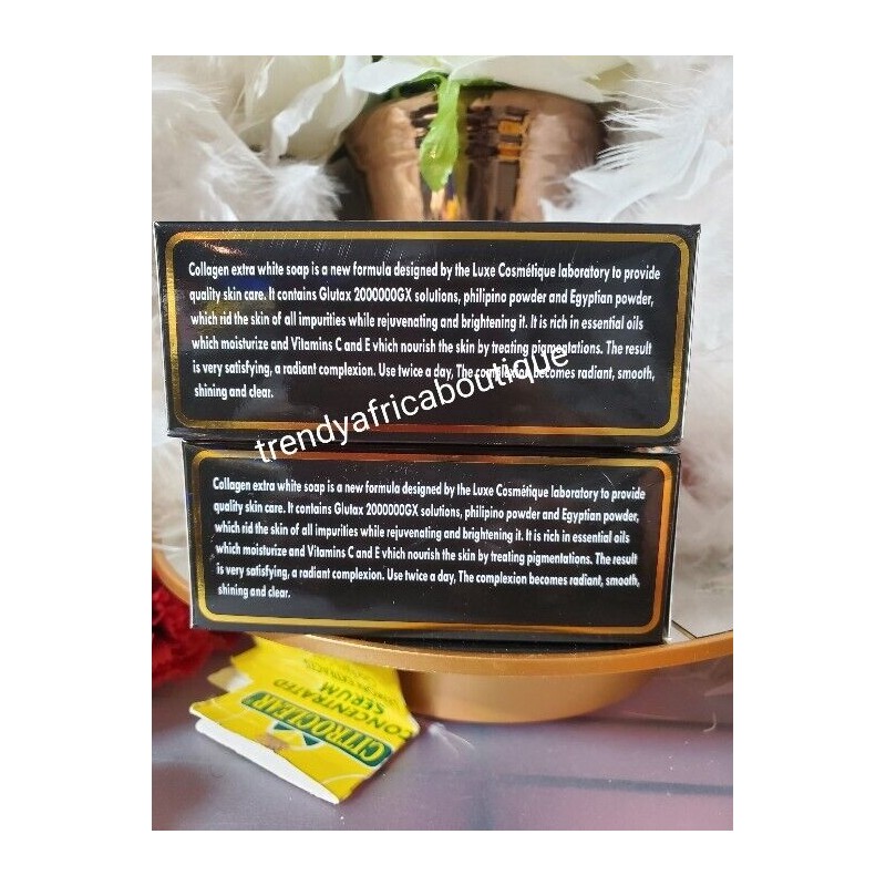 LUXE COSTMETICS Collagen Extra WHITE SOAP. Anti-aging, Anti-aging Stretch Marks👌200g