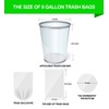 FORID Clear Medium Garbage Bags – 8 Gallon Plastic Trash