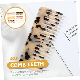VICASKY 6pcs Static Hair Combs Durable Marble Design Hair Styling and Detangling Combs for Women for Home Salon Use