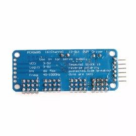 UN brand Part - 16 Channel 12 bit PWM Servo Motor Driver I2C Module For Arduino Robot