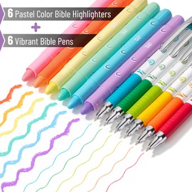 Mr. Pen- Bible Highlighters and Pens No Bleed, 12 Pack, Gel Highlighters, Bible Pens No Bleed Through, Bible Highlighter, Bible Highlighters No Bleed Highlighters for Bibles