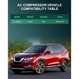 SCITOO AC Compressor Clutch Kit for 2008-2013 for Compatible for Nissan for Rogue