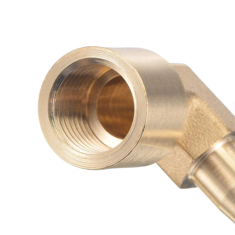 sourcing map Brass Hose Barb Fitting Elbow 8mm x G1/4