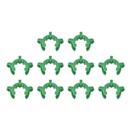 sourcing map Pack of 10 Laboratory Clips Joint Clip Plastic Clamp for 24/25 or 24/40 Laboratory Connection Green