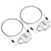 PATIKIL Cable de Seguridad de Acero con Cerradura de Combinación