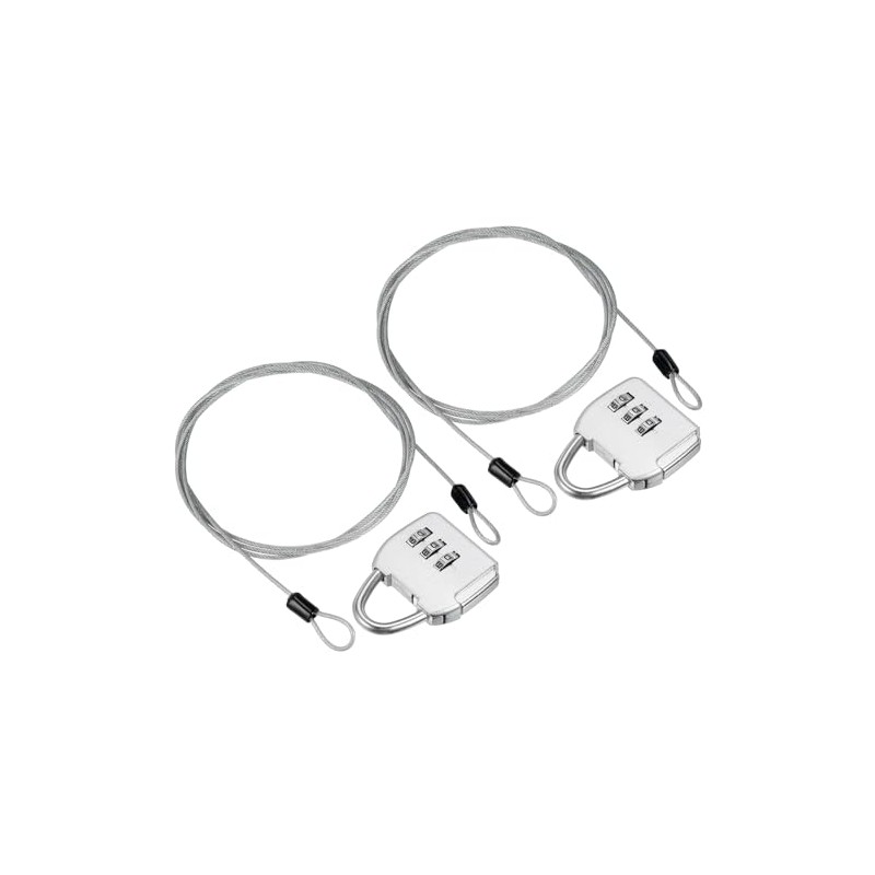 PATIKIL Cable de Seguridad de Acero con Cerradura de Combinación