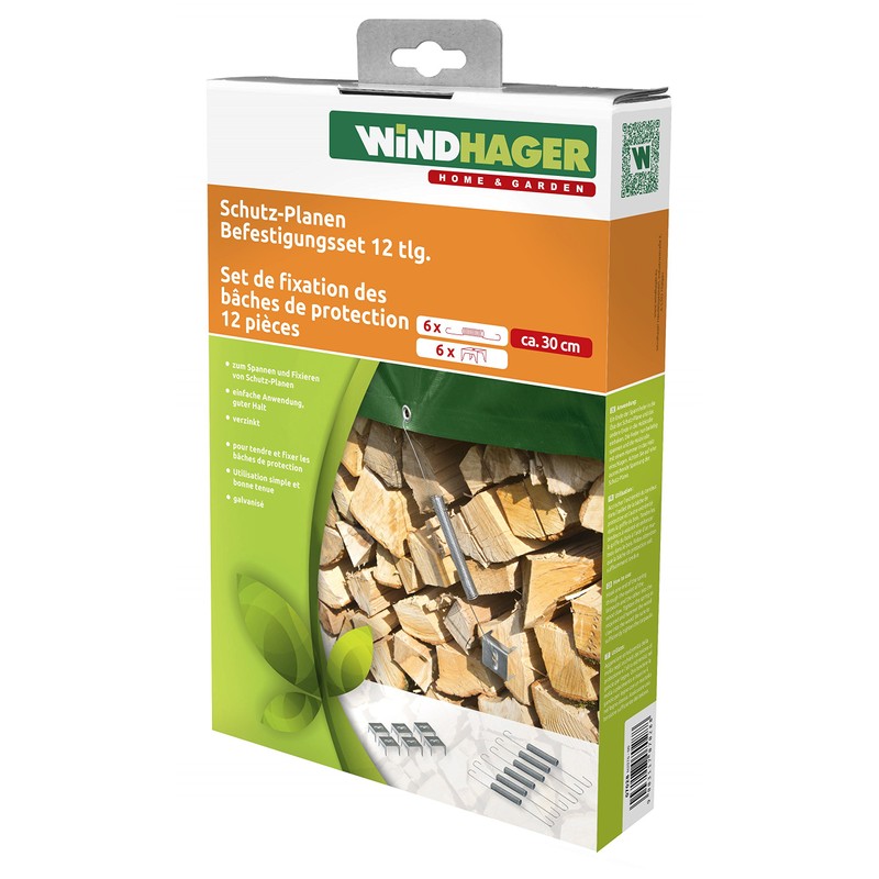 Windhager 07028 12 Pieces Set for Liner & Silver