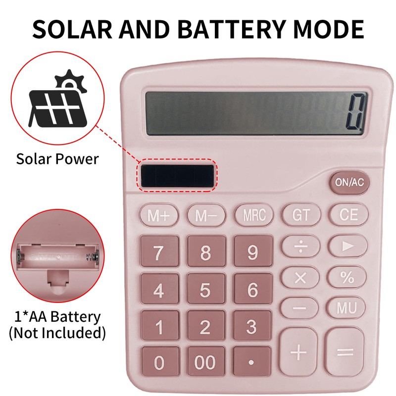 Newaner Calculator, Desktop Calculator with 12-Digit Large LCD Display, Mini
