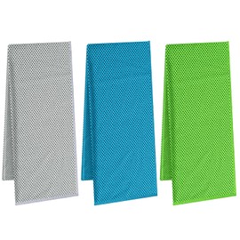 Vacnite Cool Towel, Quick-Drying Towel, Super-Absorbent, Lightweight, Heatstroke Prevention, 39.4 x 11.8 inches (100 x 30 cm)