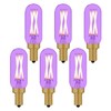 Beonllay Small Base Purple Light Bulb E12 Colored Chandelier Light