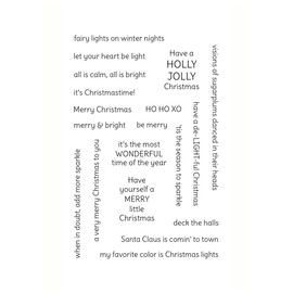 It's Christmastime Stamp Set, Essentials by Ellen, Christmas Greetings and Sentiments for Card Making, Paper Crafts, Scrapbooking