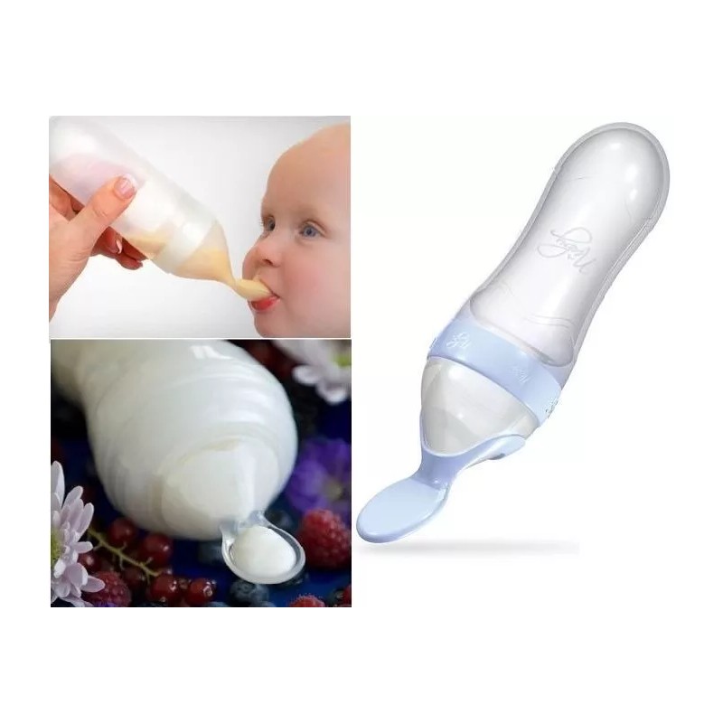 Cuchara De Silicon Dispensador De Alimento Para Bebes