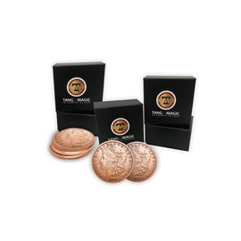 Copper Morgan TUC Plus 3 Regular Coins (Gimmicks and Online Instructions) by Tango Magic - Trick