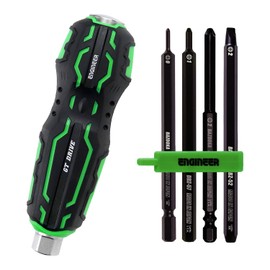 ENGINEER 4 in 1 Screw Extractor Kit for Phillips Screws Works with Countersunk Screws and Fasteners DZ-76