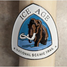 WISCONSIN State Park, ICE AGE TRAIL, NATIONAL SCENIC TRAIL Sign Tree Post Marker