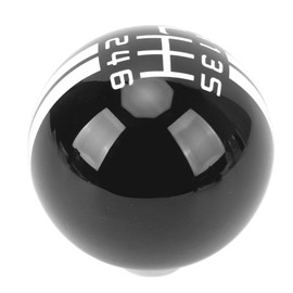 Pomo de Palanca de Cambios de Carreras de Coches de 6 Velocidades para Shelby GT500, Pomo de Palanca de Cambios de Bola Redonda con 3 Adaptadores para Vehículos Manuales Pomo de