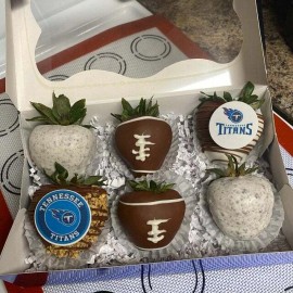 Unbranded Tennessee Titans Edible Image Toppers. Edible Round Pre Cut Stickers. - 15 circles 2.0"