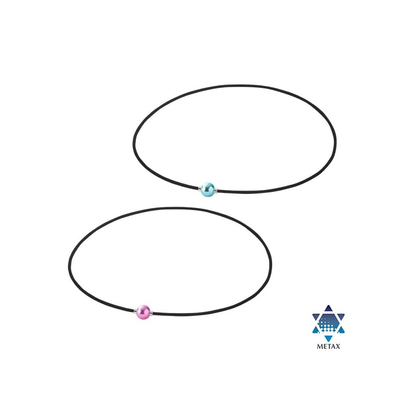 【早田ひな選手愛用商品】phiten(ファイテン) RAKUWAネックレス EXTREME ミラーボール(ライト) ピンク/シルバー 45cm