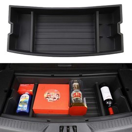 QXZcar For 2020-2024 Ford Explorer Trunk Hidden Organizer, SUV Insert Cargo Rear Hatch Storage Box, Extra Space fits Explorer Under Cargo Floor Storage Accessories