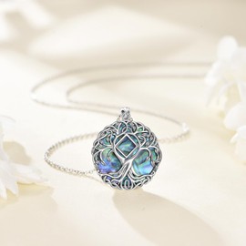 YFN Tree of Life Necklace Sterling Silver NA Tree Pendant Recovery Jewelry Narcotics Anonymous Gifts for Women Men, Normal, Sterling Silver, No Gemstone