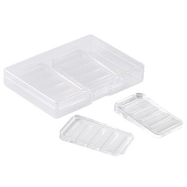 ZZRANYE Rubber Wedges Shims 4 Pack Table Wedge Clear Toilet Shims for Leveling, Furniture Levelers for Uneven Floors,Hot Tub Restaurant Appliance Shims for Leveling Feet(5mm)