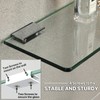 SAYAYO Floating Glass Shelves for Bathroom, Tempered Glass Shelf for