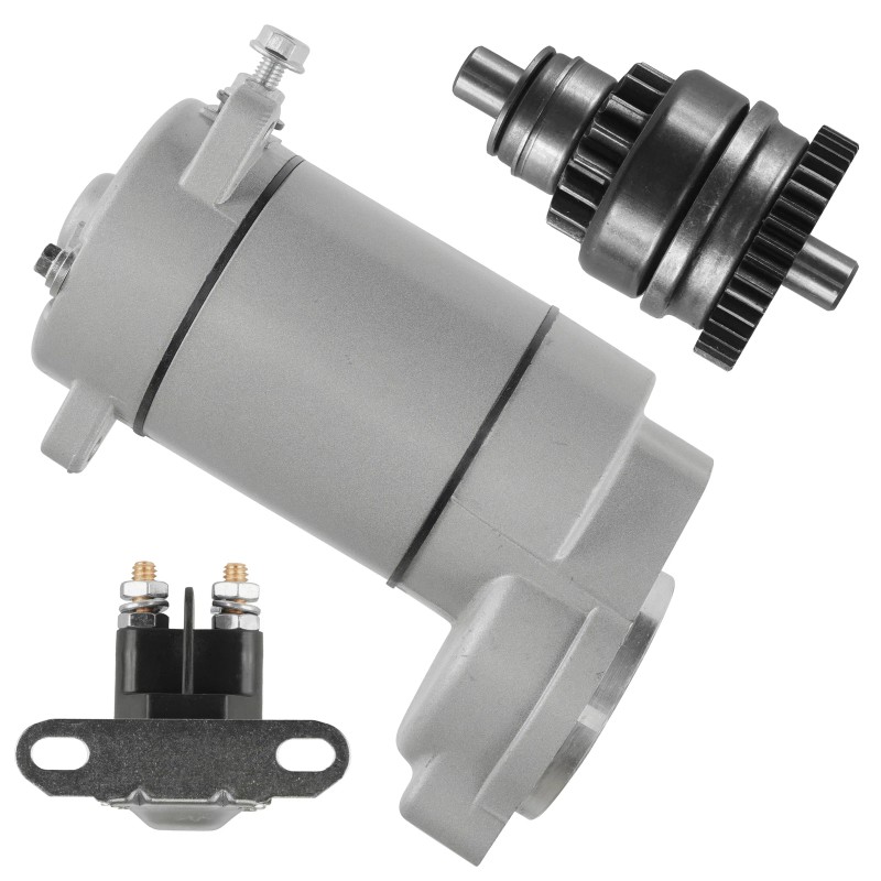 Caltric Starter With Drive Bendix and Relay Solenoid for Polaris
