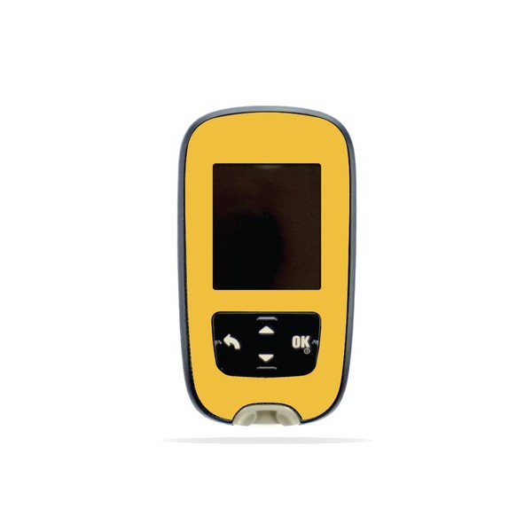 MightySkins Skin Compatible with Accu-Chek Guide - Solid Marigold |