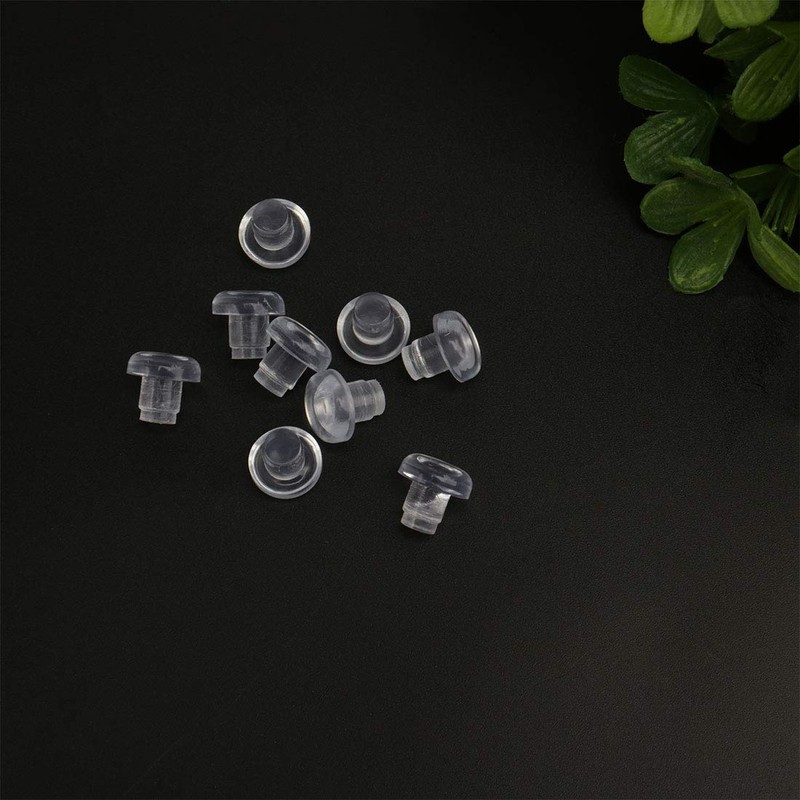 uxcell 16pcs 8mm Clear Stem Bumpers Glide, Patio Outdoor Furniture
