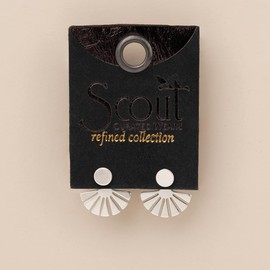 Scout Curated Wears - Refined Earring Collection - Sunburst Ear Jacket/Sterling Silver