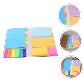 LALAFINA Memo Pads 410 Count School Supplies Office Smooth Writing Leather Case