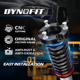 2" Front Leveling Lift Kits for Tacoma 4WD 2WD 2005-2019-2020-2023 (6 Lugs Only), 4 Runner 2003-2023 4WD 2WD, FJ Curise 07-15 4WD 2WD, Dynofit Raise 2 Inch Front Strut Spacer Suspension Lift Spacers