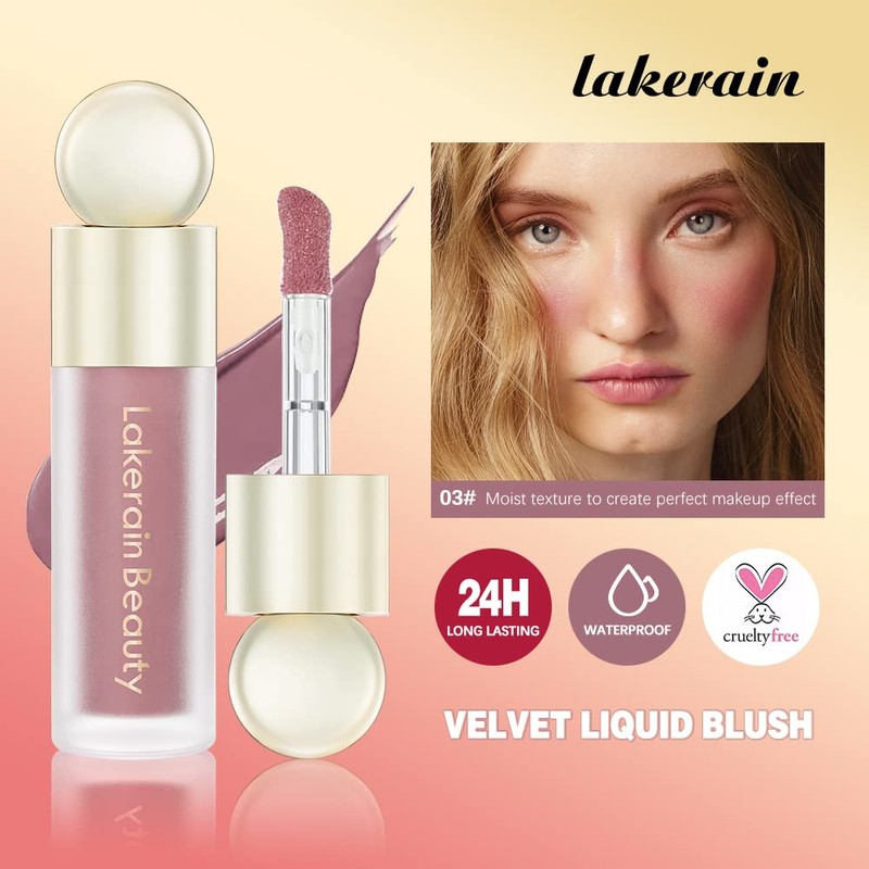 Liquid Blush For Cheeks, Soft Velvet Cream Blush Face Blush