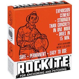 3 Set Hartline ROCKITE-10001-1LB 10001 Rockite Expansion Cement 15 Min 1 Lb