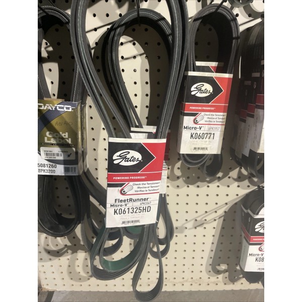 Gates K061325HD FleetRunner Heavy-Duty Micro-V Serpentine Drive Belt